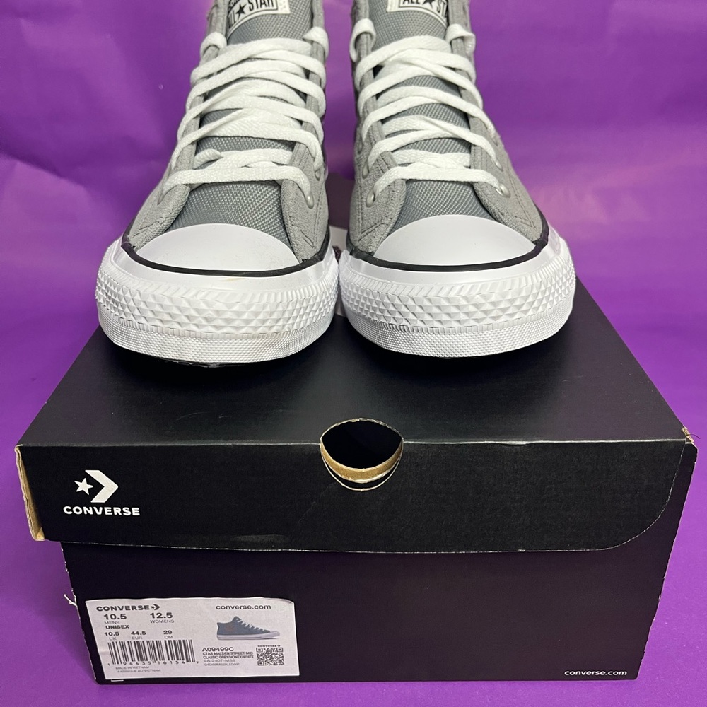 Converse Chuck Taylor All Star Malden Men’s Size 10.5 Sneaker Grey/White - Picture 8 of 8